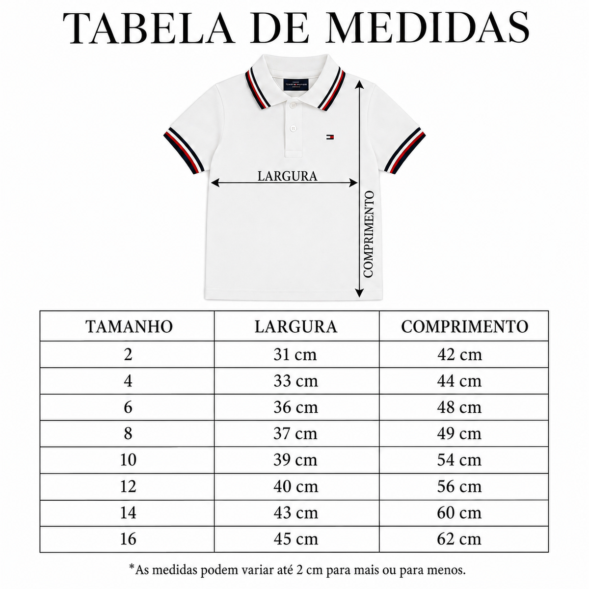 Camiseta Polo TH Lançamento Infantil - Últimas Peças