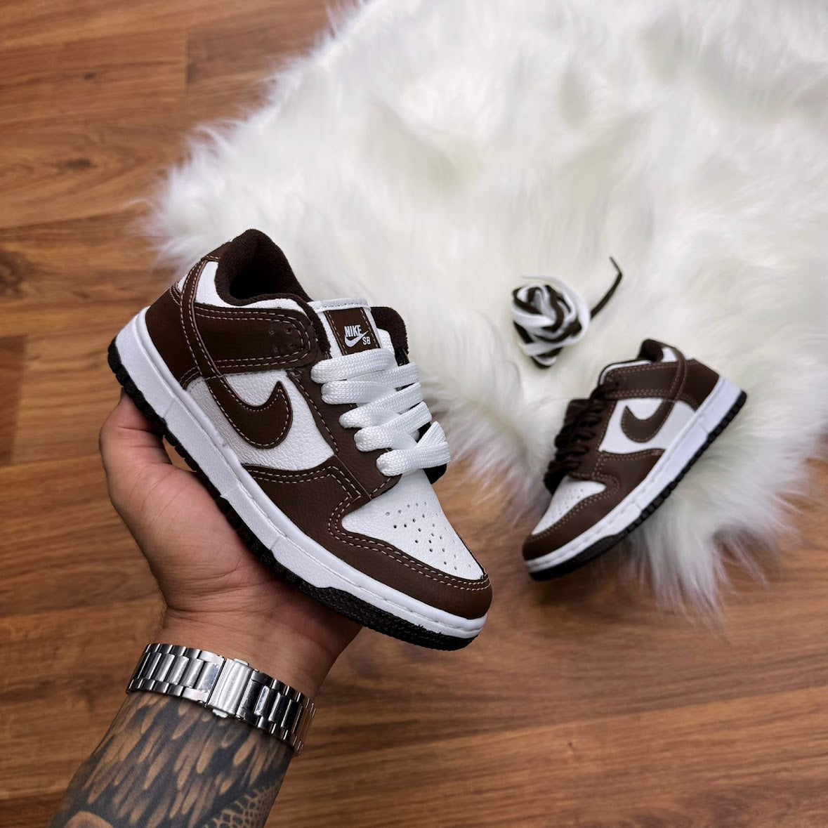 Tênis Casual Browm NK - Cadarço de Brinde