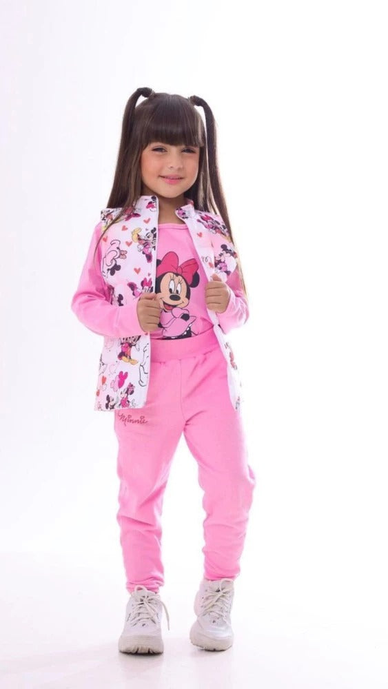 Conjunto Minnie 3 Peças Infantil