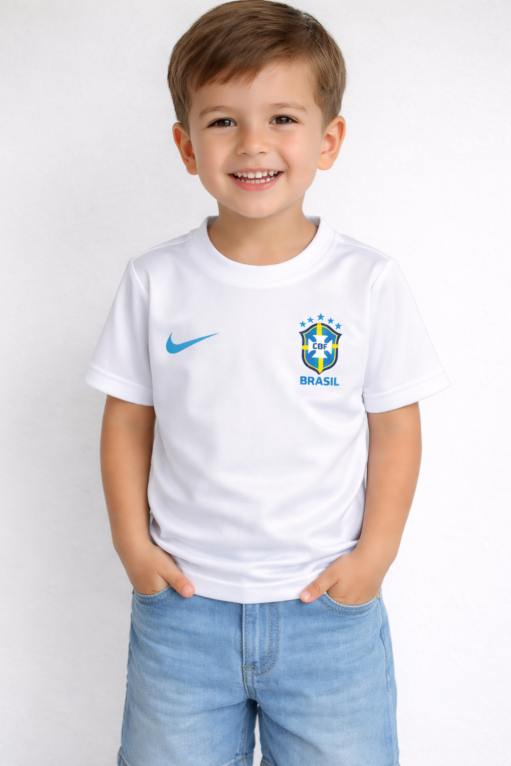 Camiseta do Brasil Dry Fit NK 2026 Infantil