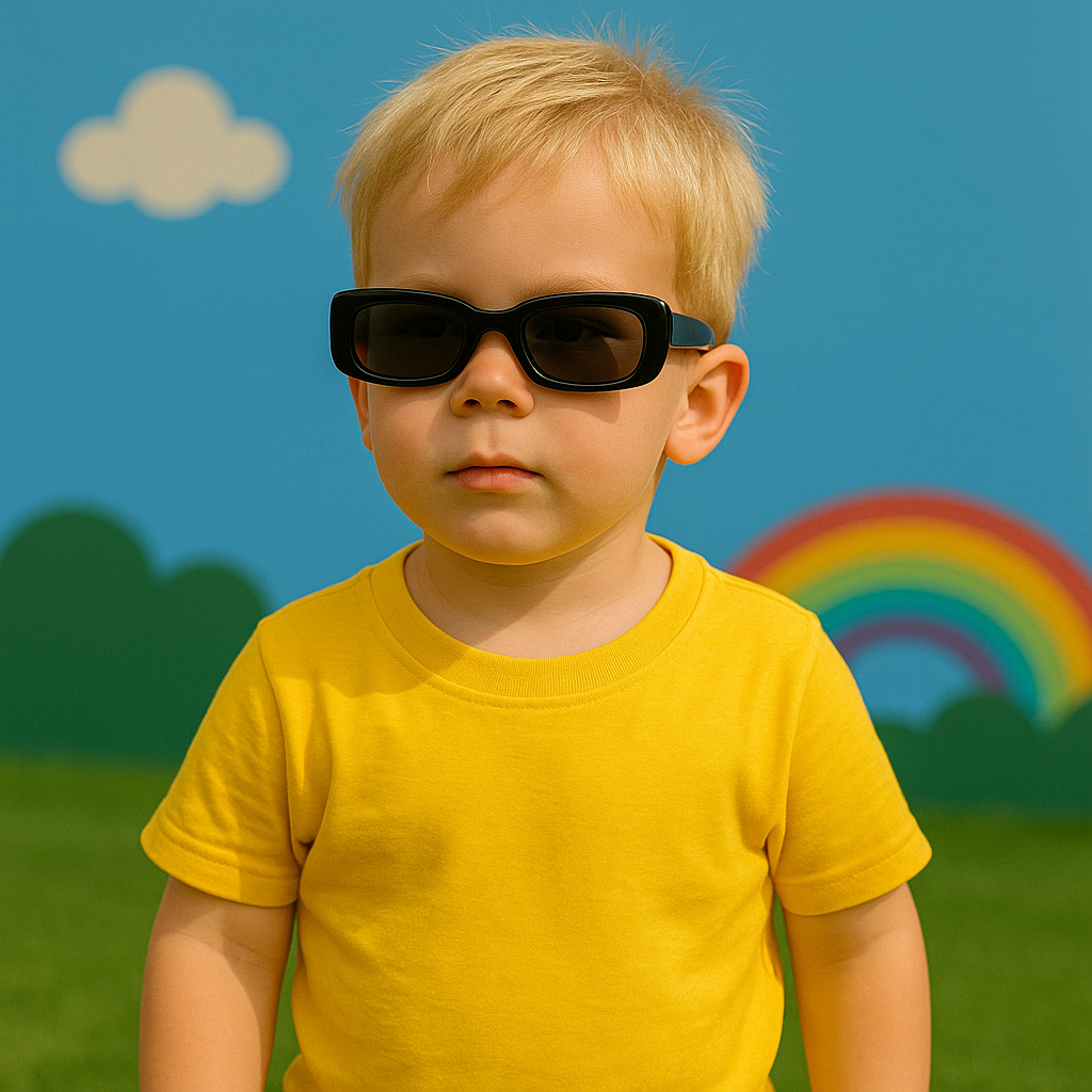 Óculos Retro Infantil - Estilo e Segurança