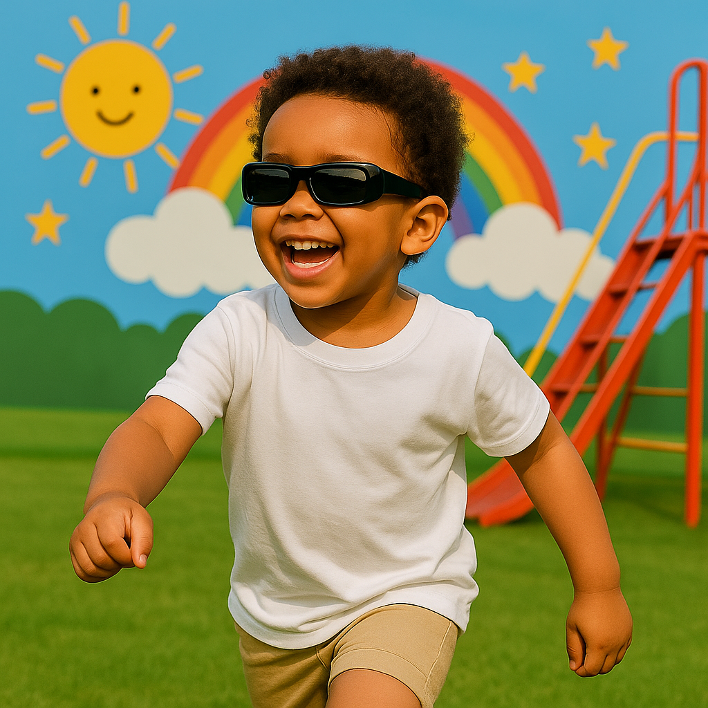 Óculos Retro Infantil - Estilo e Segurança