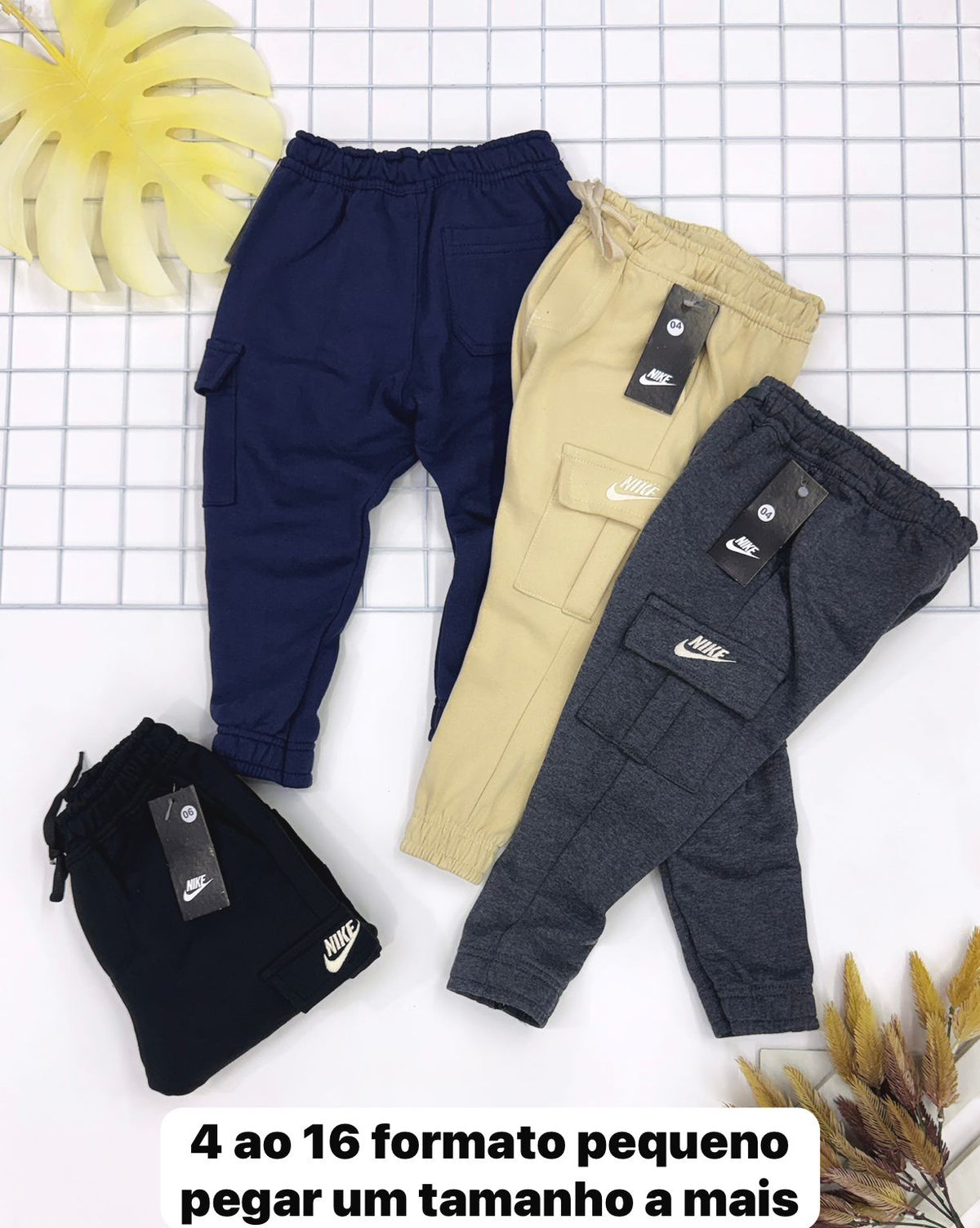 Calça Cargo Moletom nk