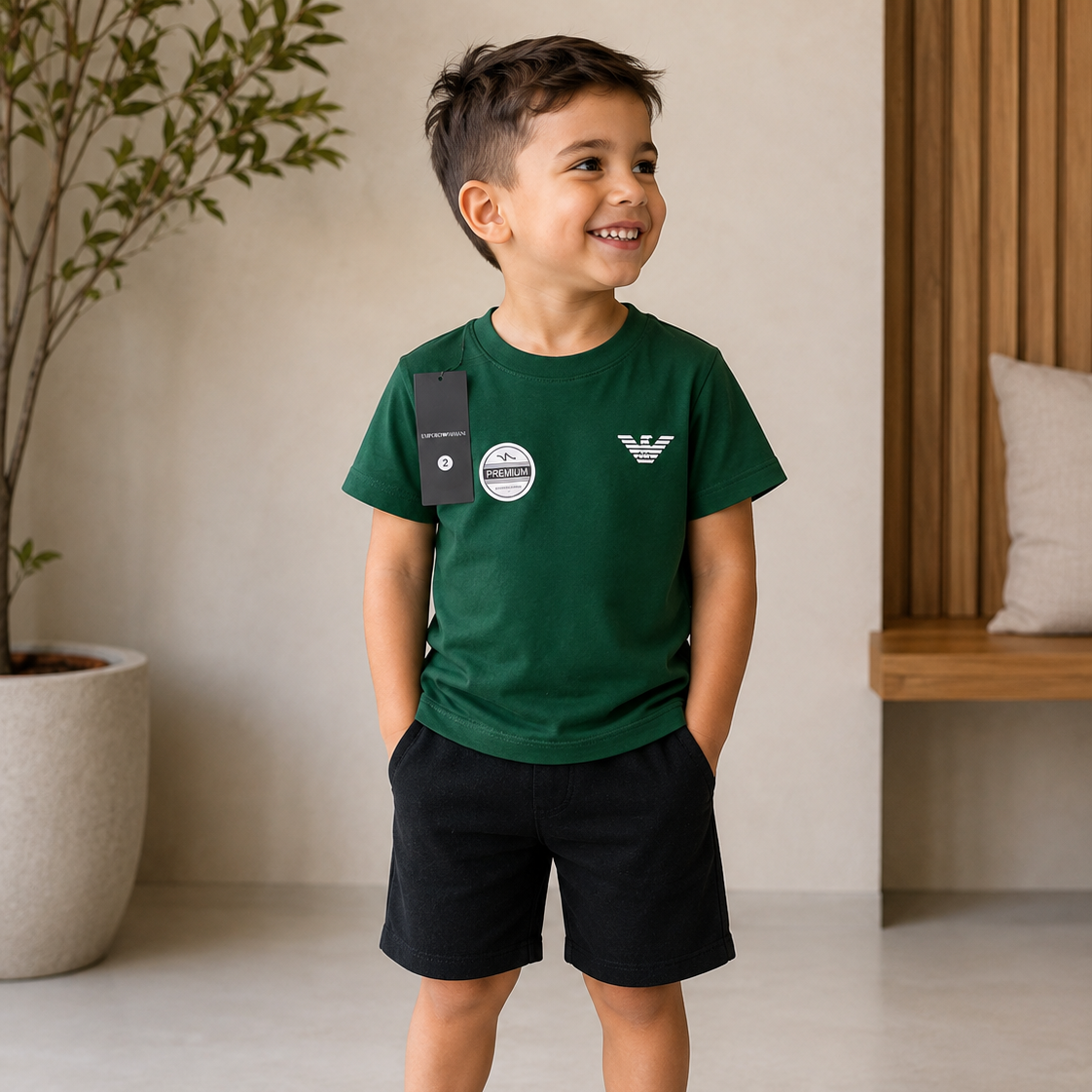 Camiseta EA7 Básica Infantil