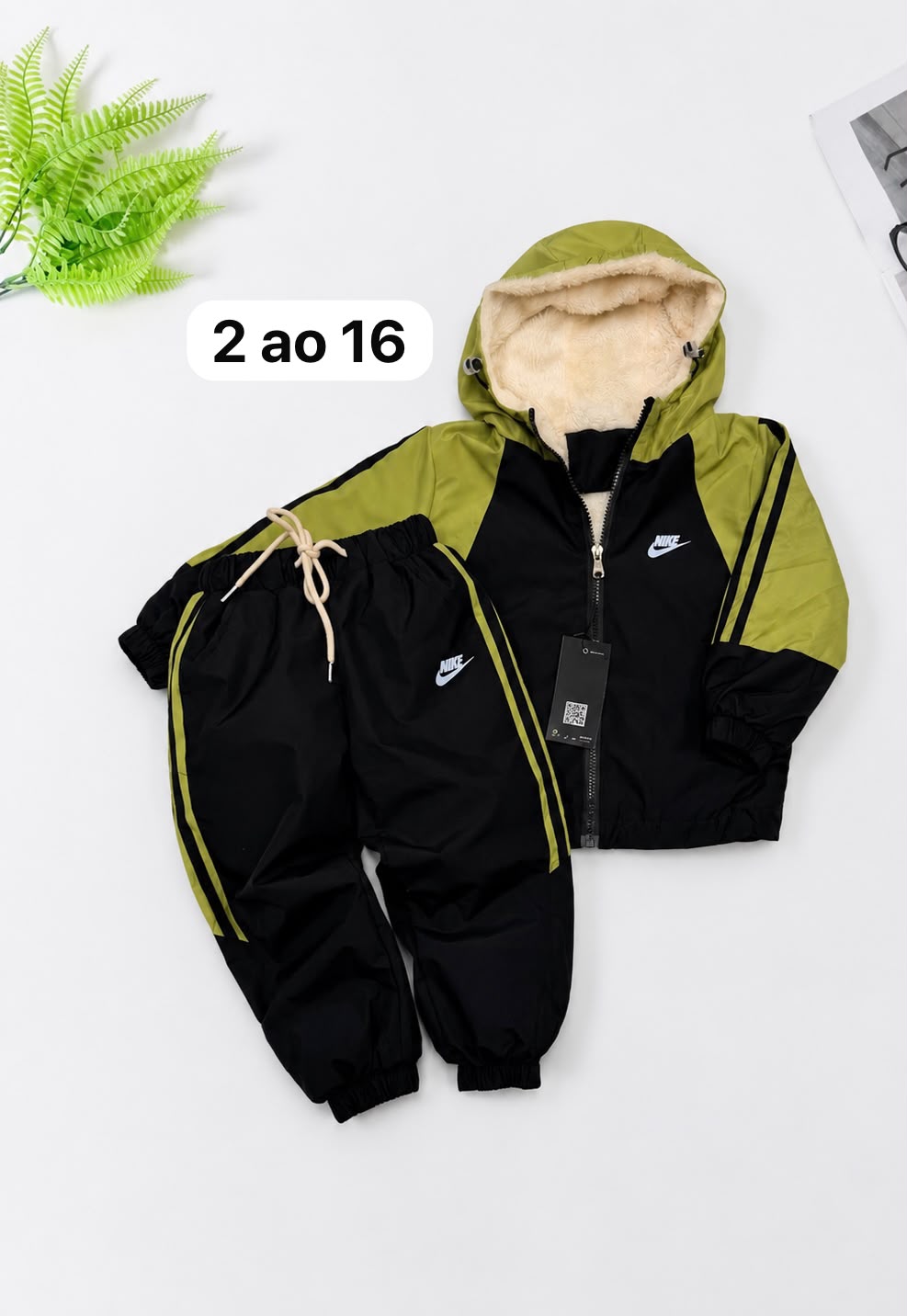 Conjunto tactel NK pelúciado