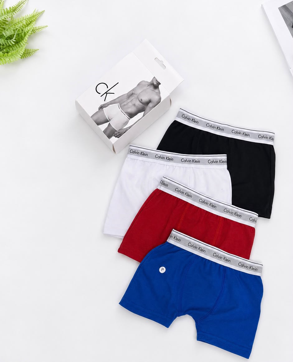 Kit 4 Cueca Box Infantil Ck