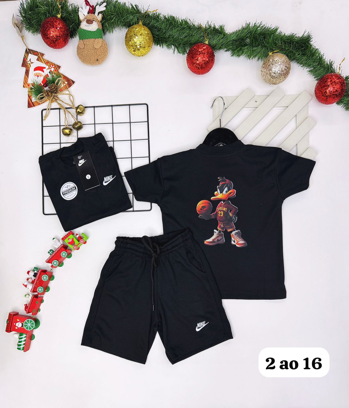 Conjunto Malhão Verão Suedine NK Infantil