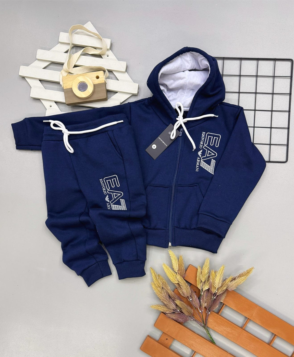 Conjunto Moletom EA7 Infantil