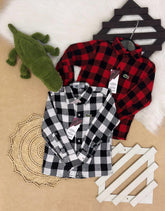 Camisa Xadrez Manga Longa  - Tamanho 4 - Última Peça