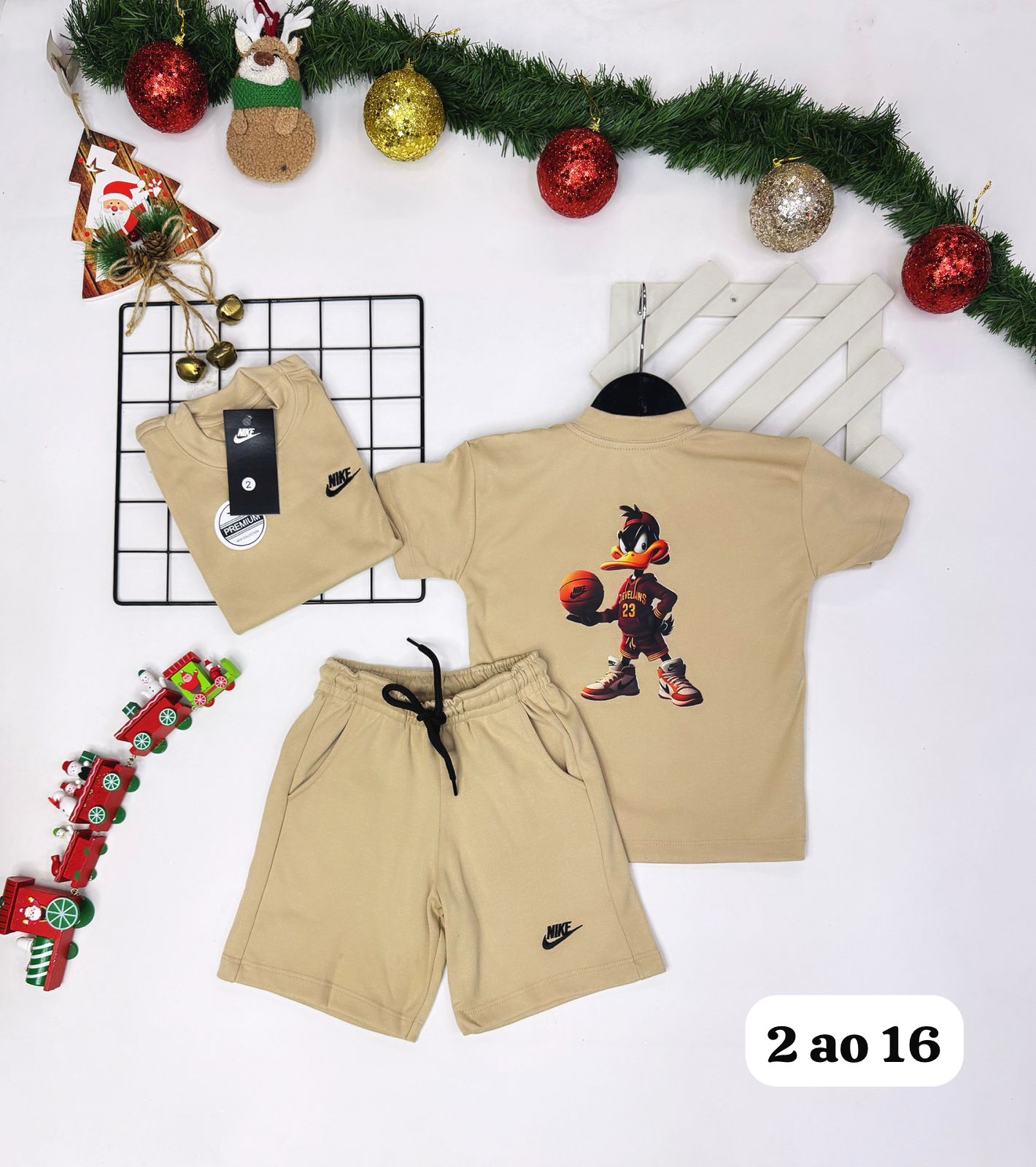 Conjunto Malhão Verão Suedine NK Infantil