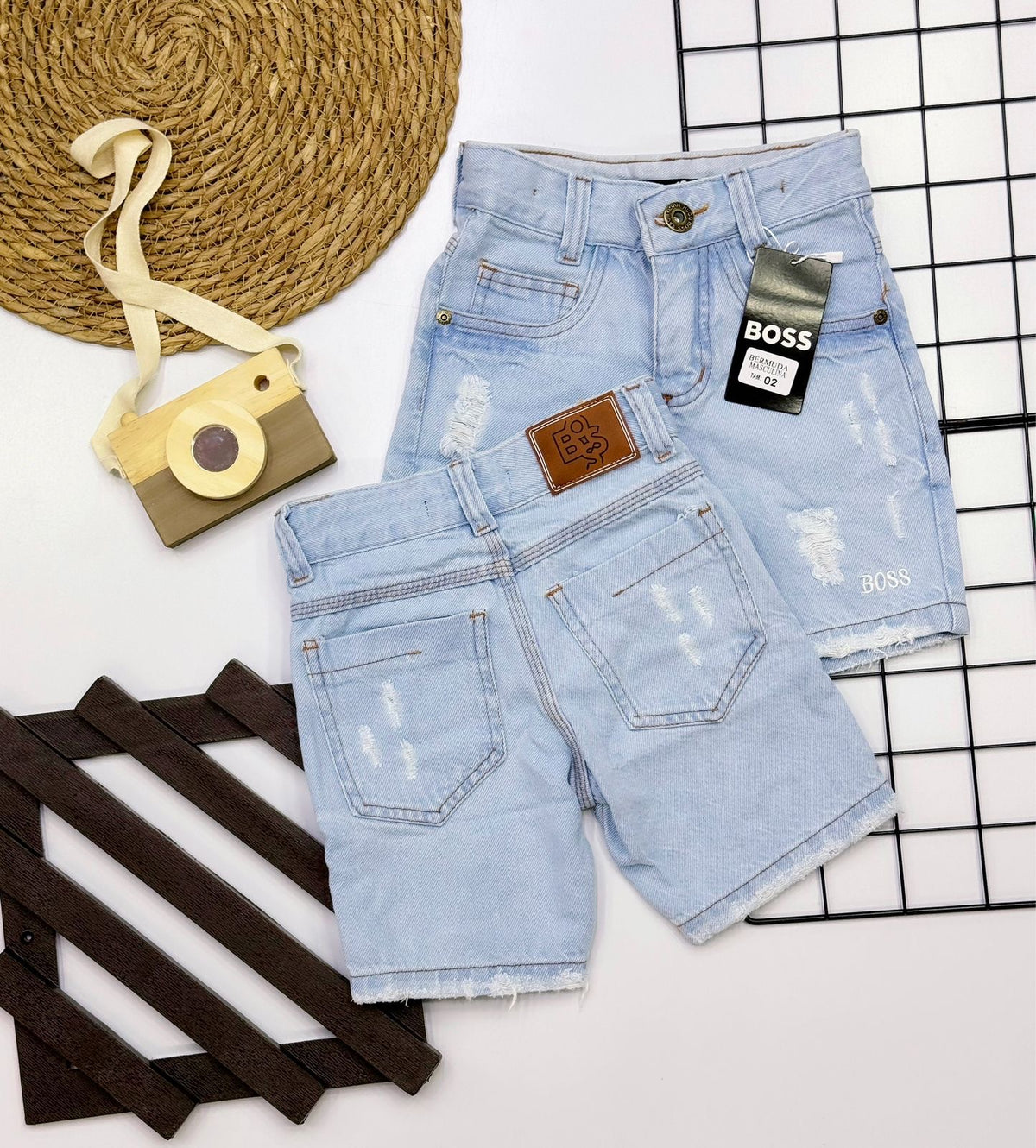 Bermuda HB Jeans Infantil - última peça