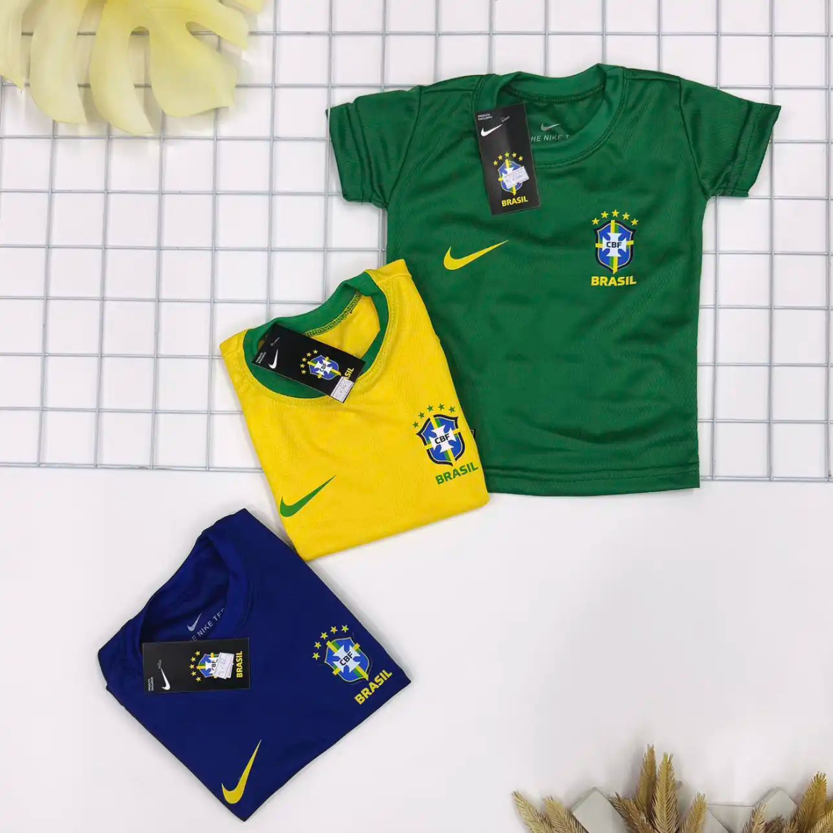 Camiseta do Brasil Dry Fit NK Infantil