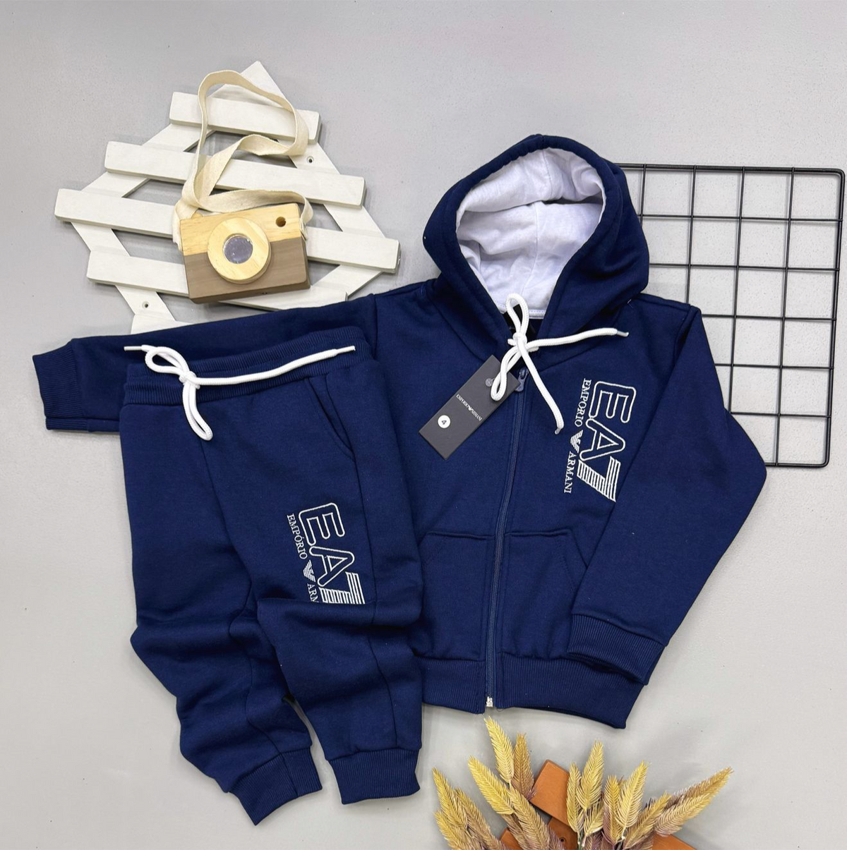 Conjunto Moletom EA7 Infantil
