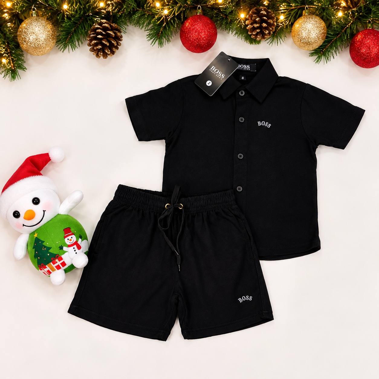 Conjunto Mauricinho Natal HB Infantil