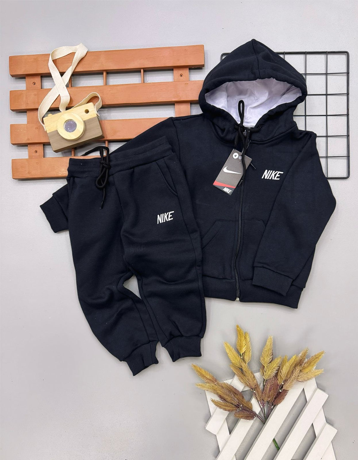 Conjunto Moletom NK Zíper Infantil