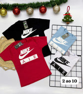 Camiseta NK Escrita Infantil