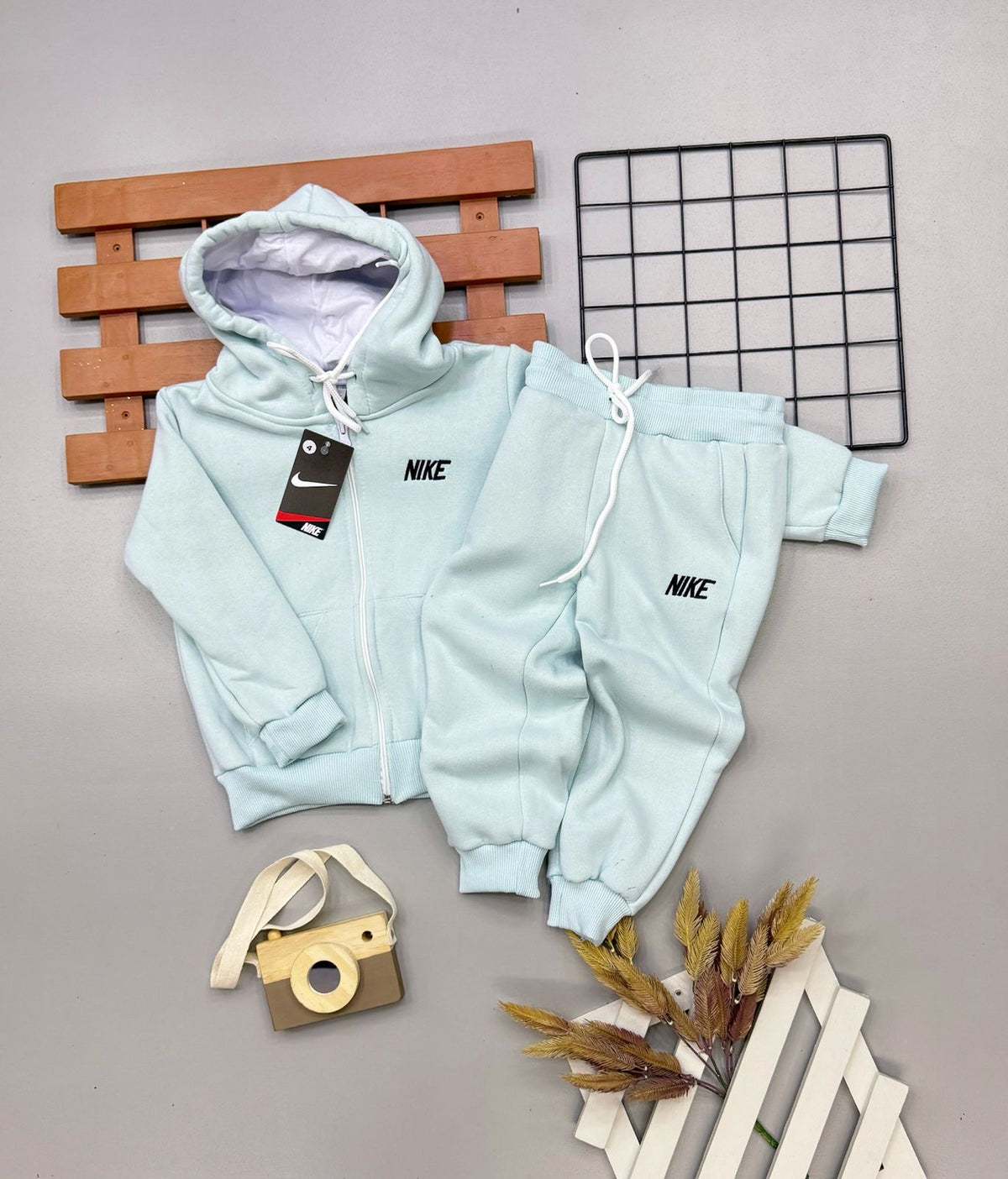 Conjunto Moletom NK Zíper Infantil