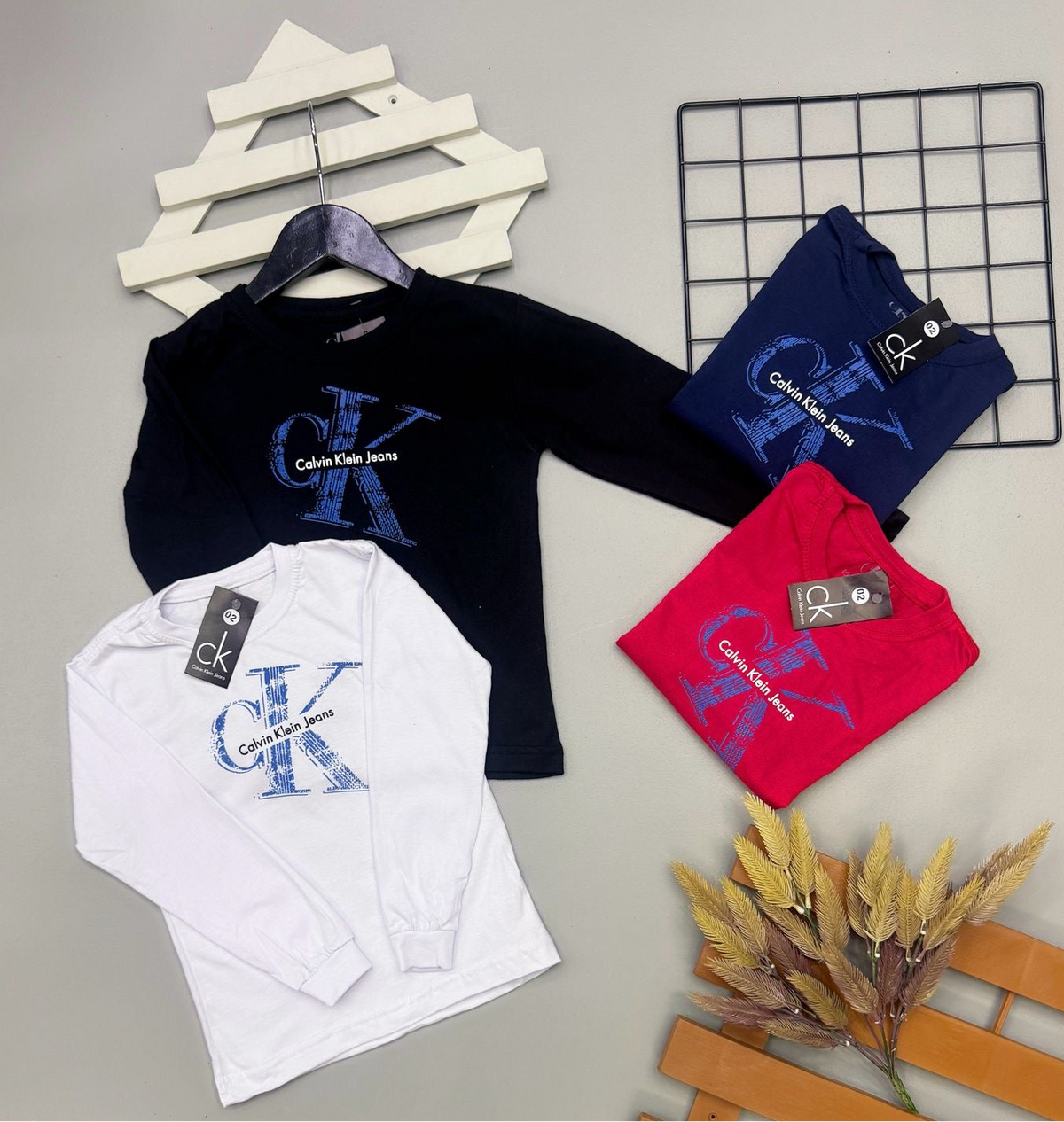 Camiseta Manga Longa CK Infantil