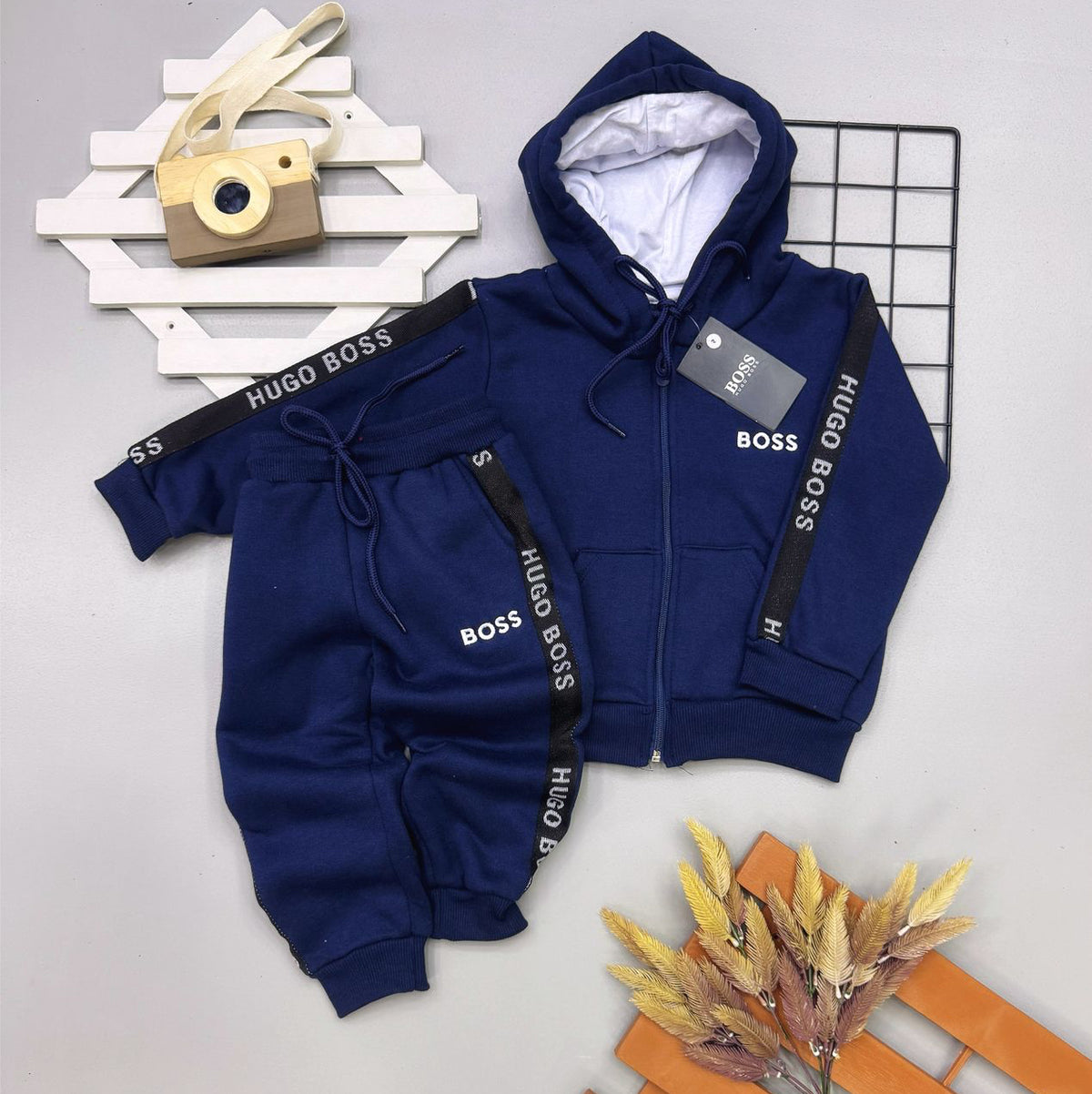 Conjunto Moletom HB Listra Infantil - Última Peça