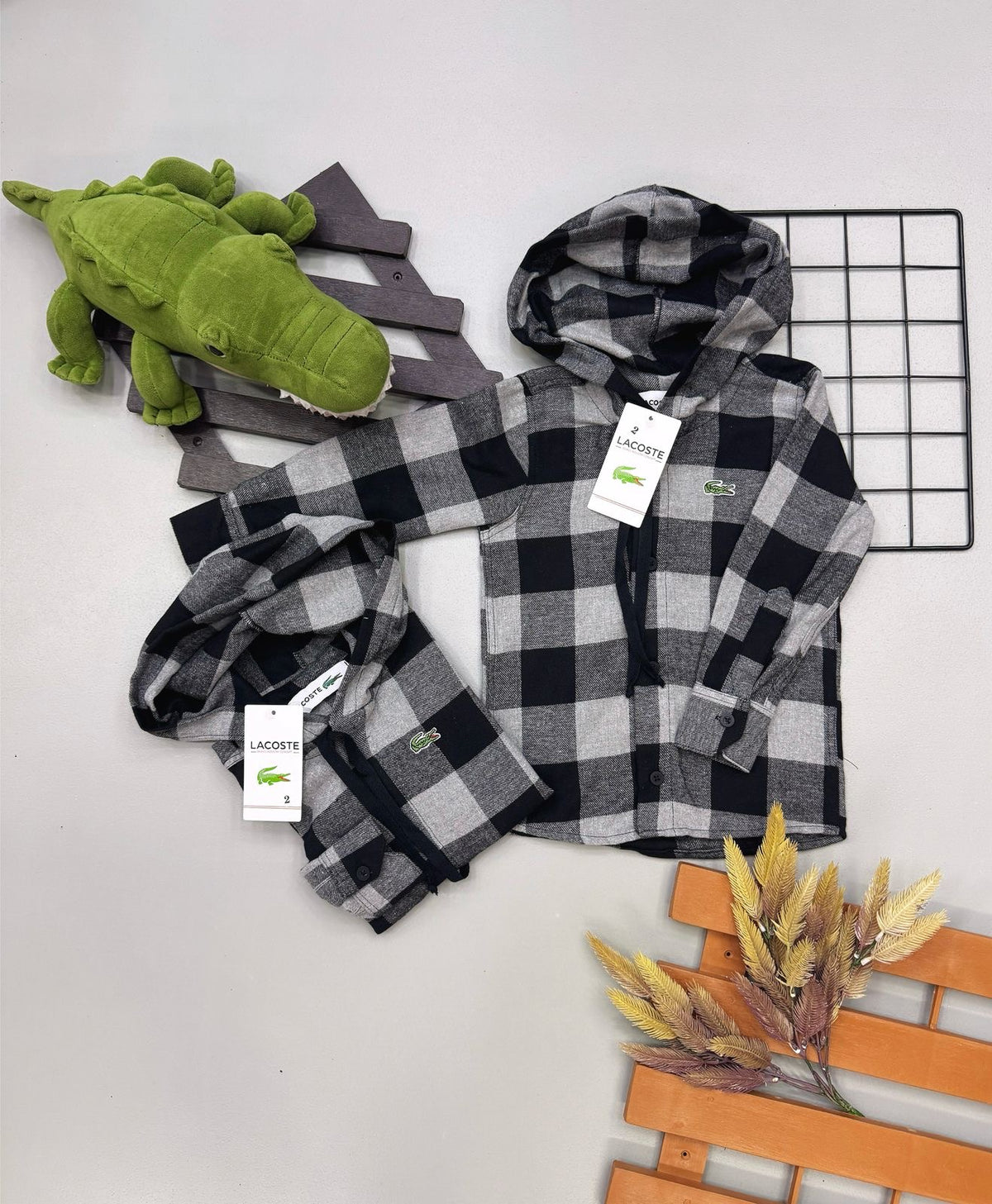 Camisa Xadrez Capuz