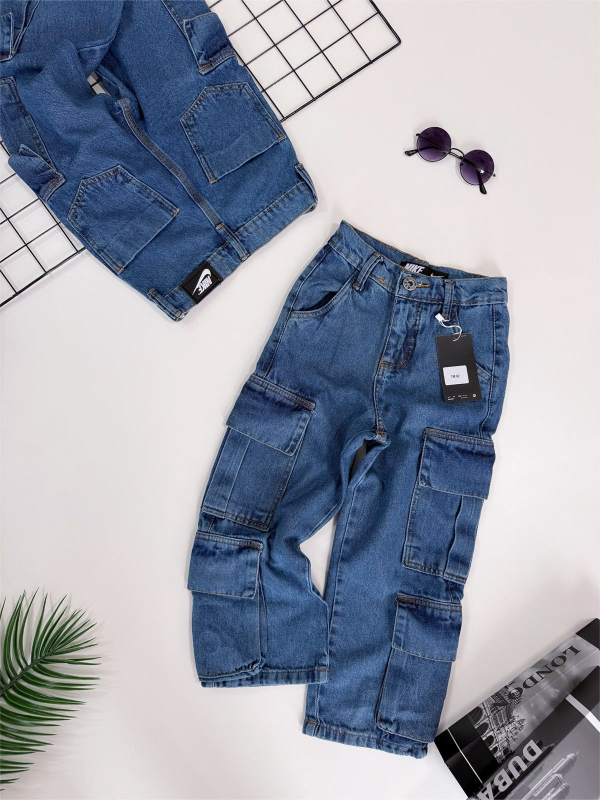 Calça Jeans Cargo Infantil