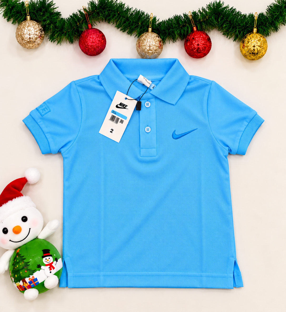 Camiseta Polo NK Básica Natal Infantil