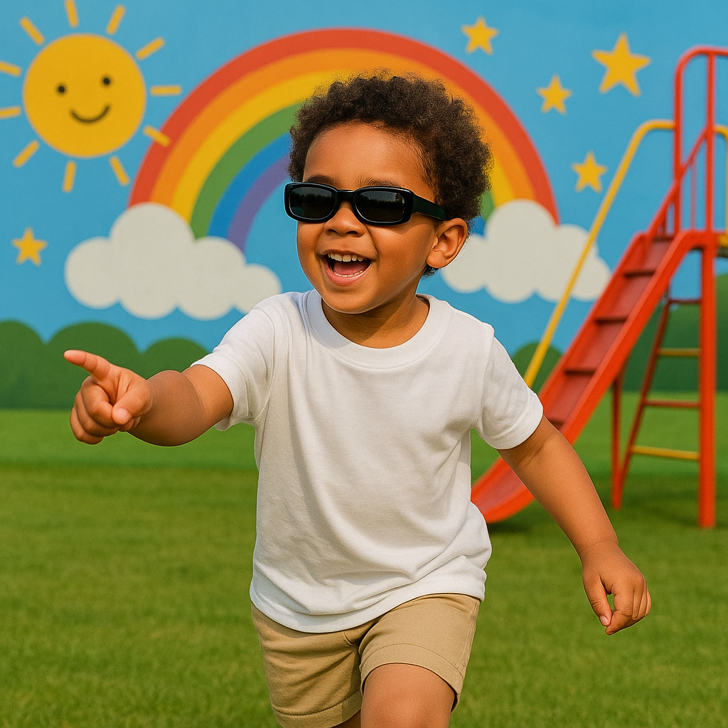 Óculos Retro Infantil - Estilo e Segurança