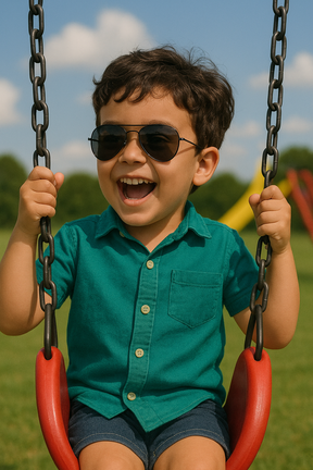 Óculos Oval Infantil  – Estilo e Segurança