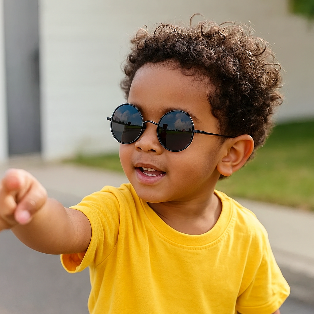 Óculos Round Infantil  – Estilo e Segurança