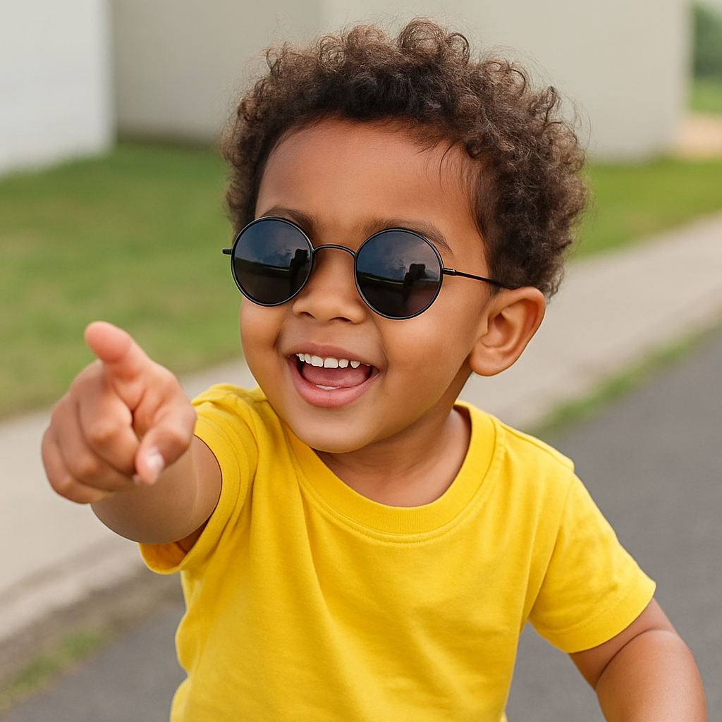 Óculos Round Infantil  – Estilo e Segurança