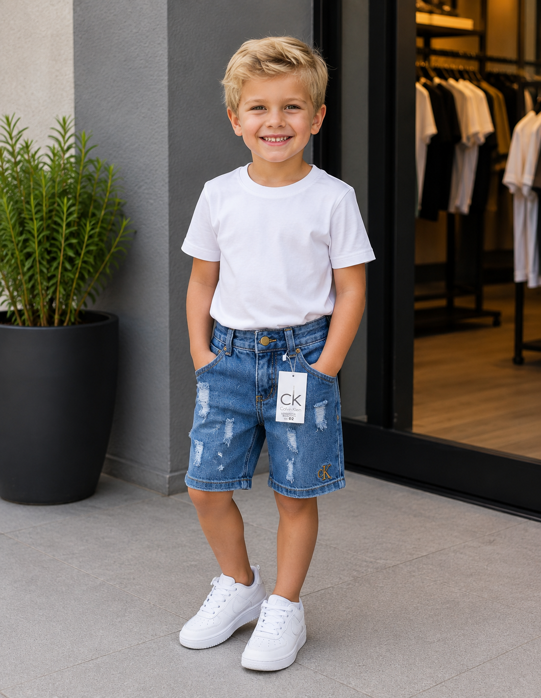 Bermuda CK Jeans Infantil