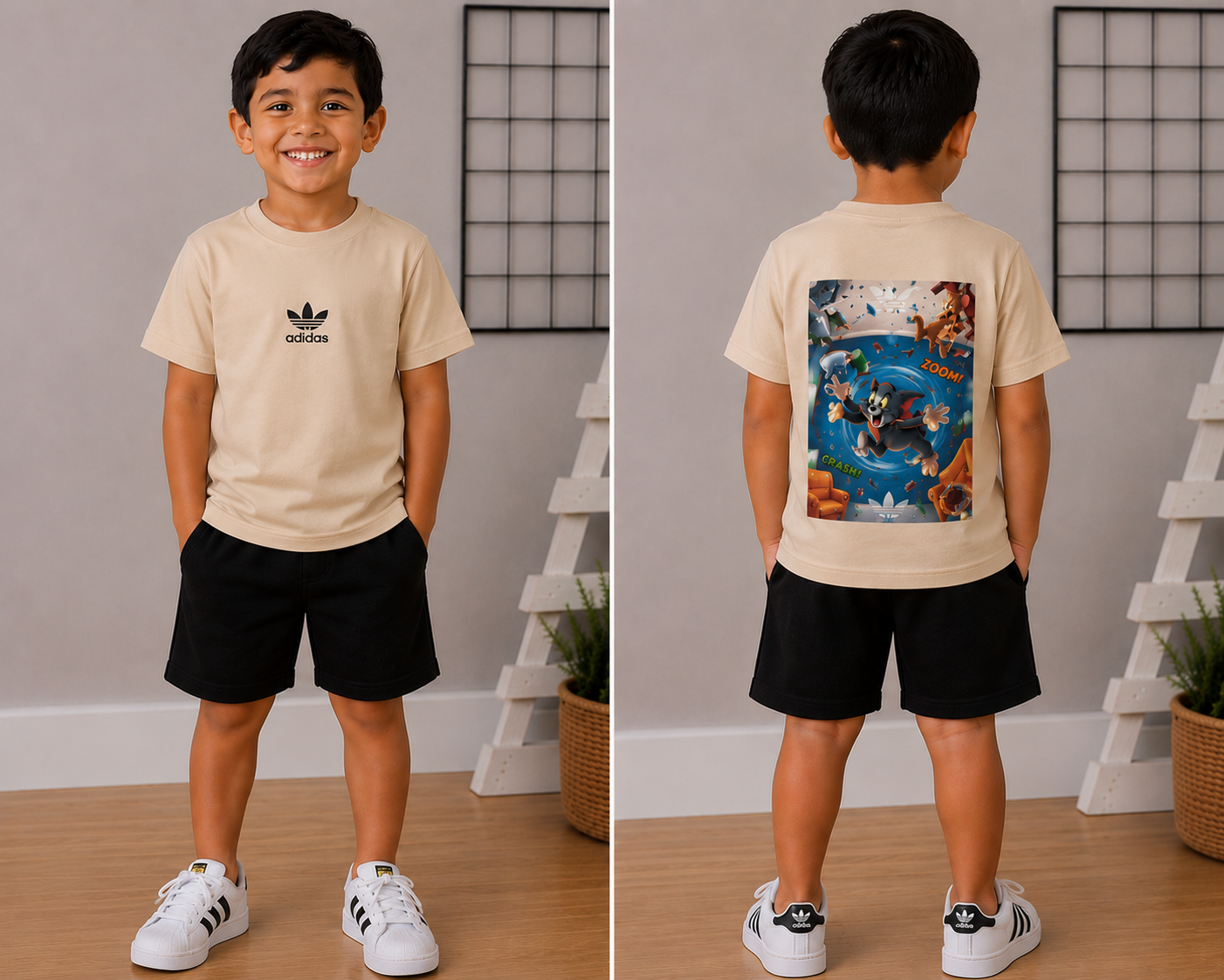 Camiseta Tom e Jerry ADD Infantil
