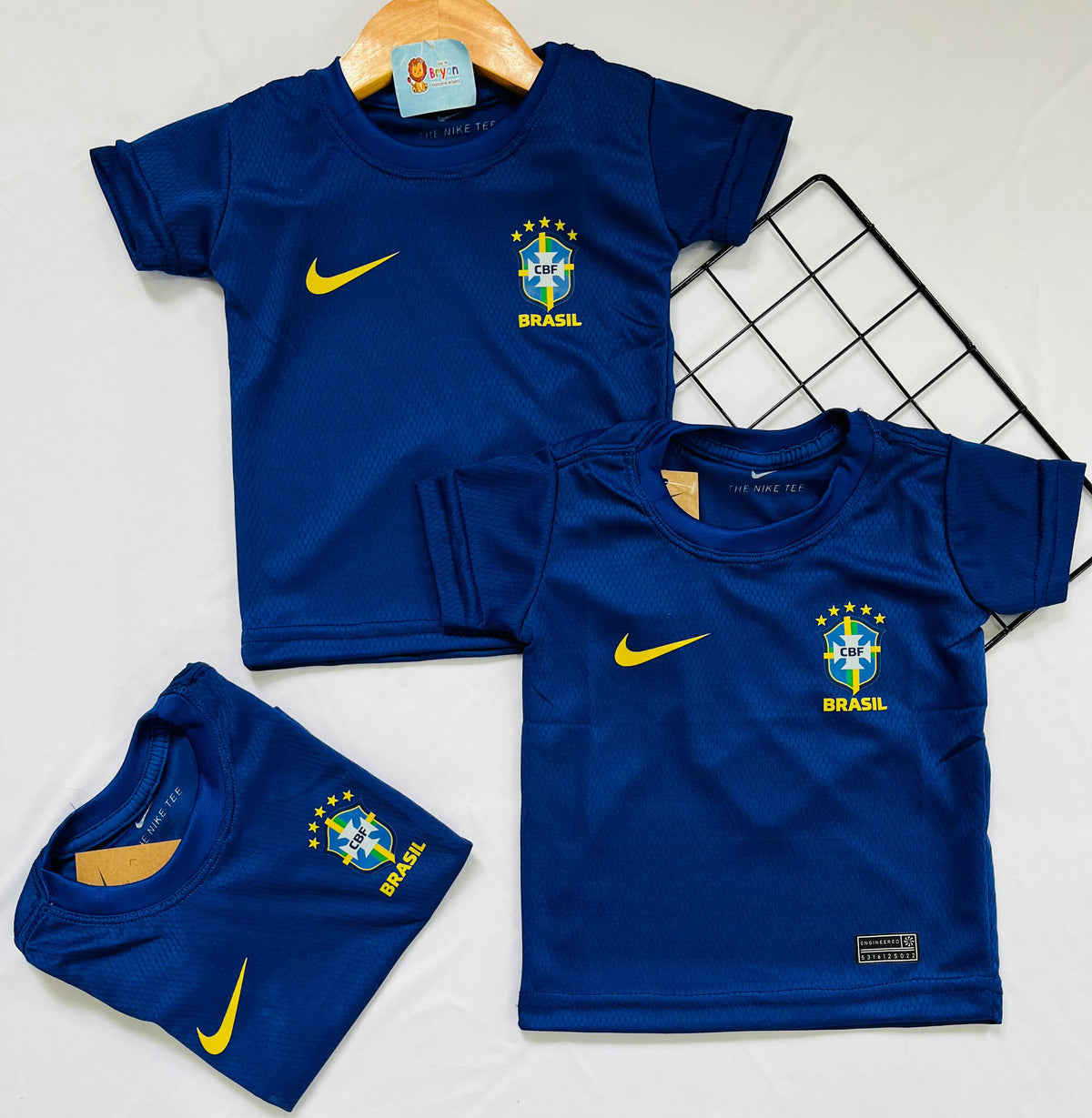 Camiseta do Brasil Dry Fit NK 2026 Infantil - Formato Pequeno