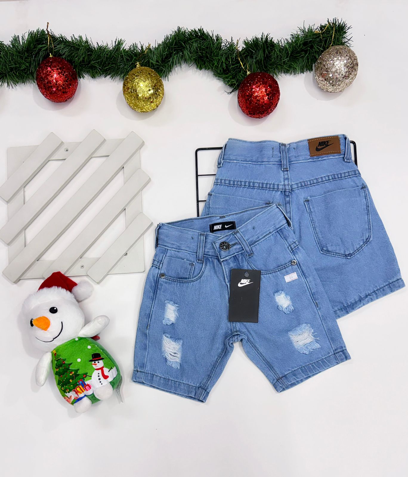 Bermuda Jeans NK Infantil -Última Peça