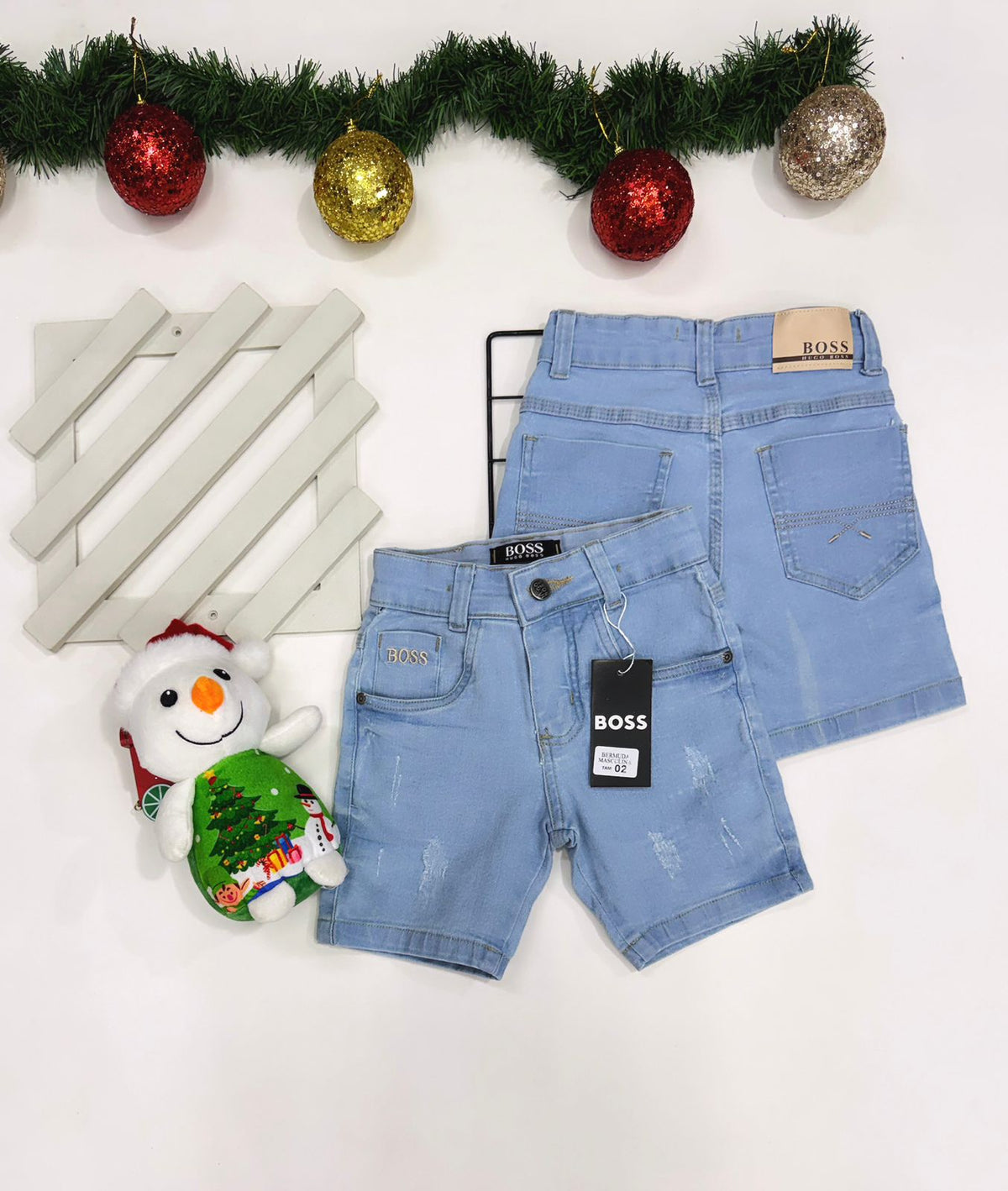 Bermuda Jeans HB Infantil- Última Peça