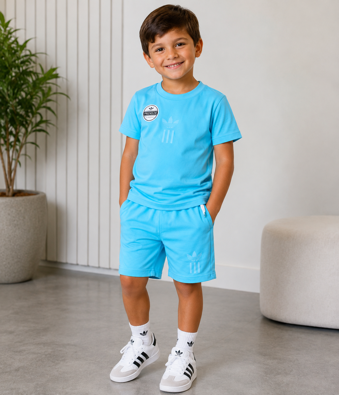 Conjunto Malhão Verão Suedine Infantil ADD
