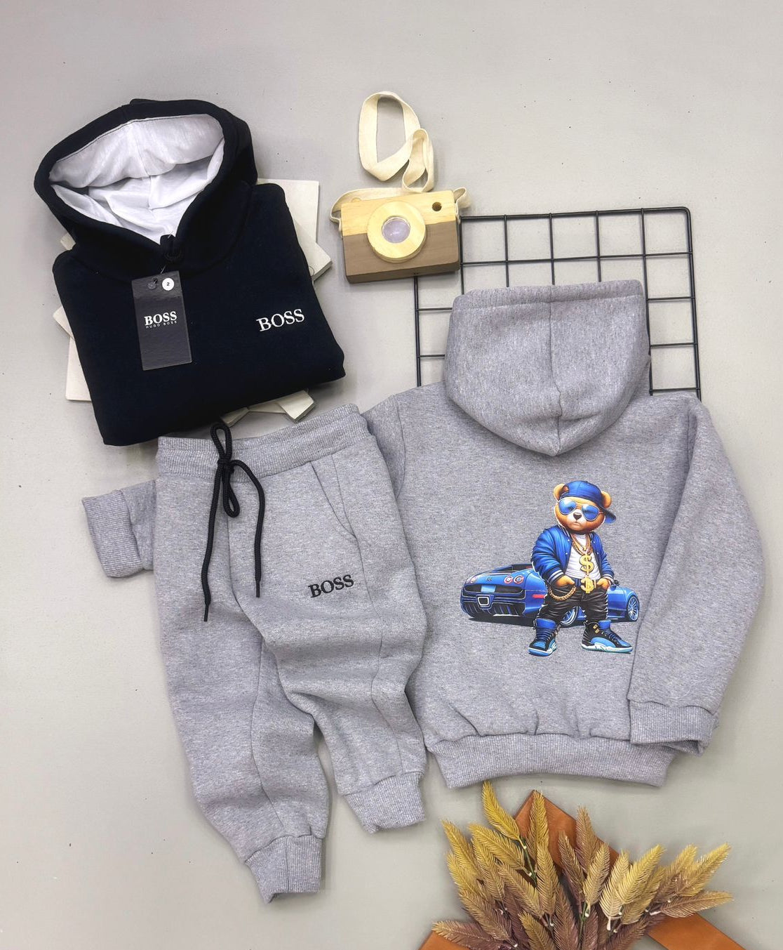 Conjunto Urso HB Moletom Infantil